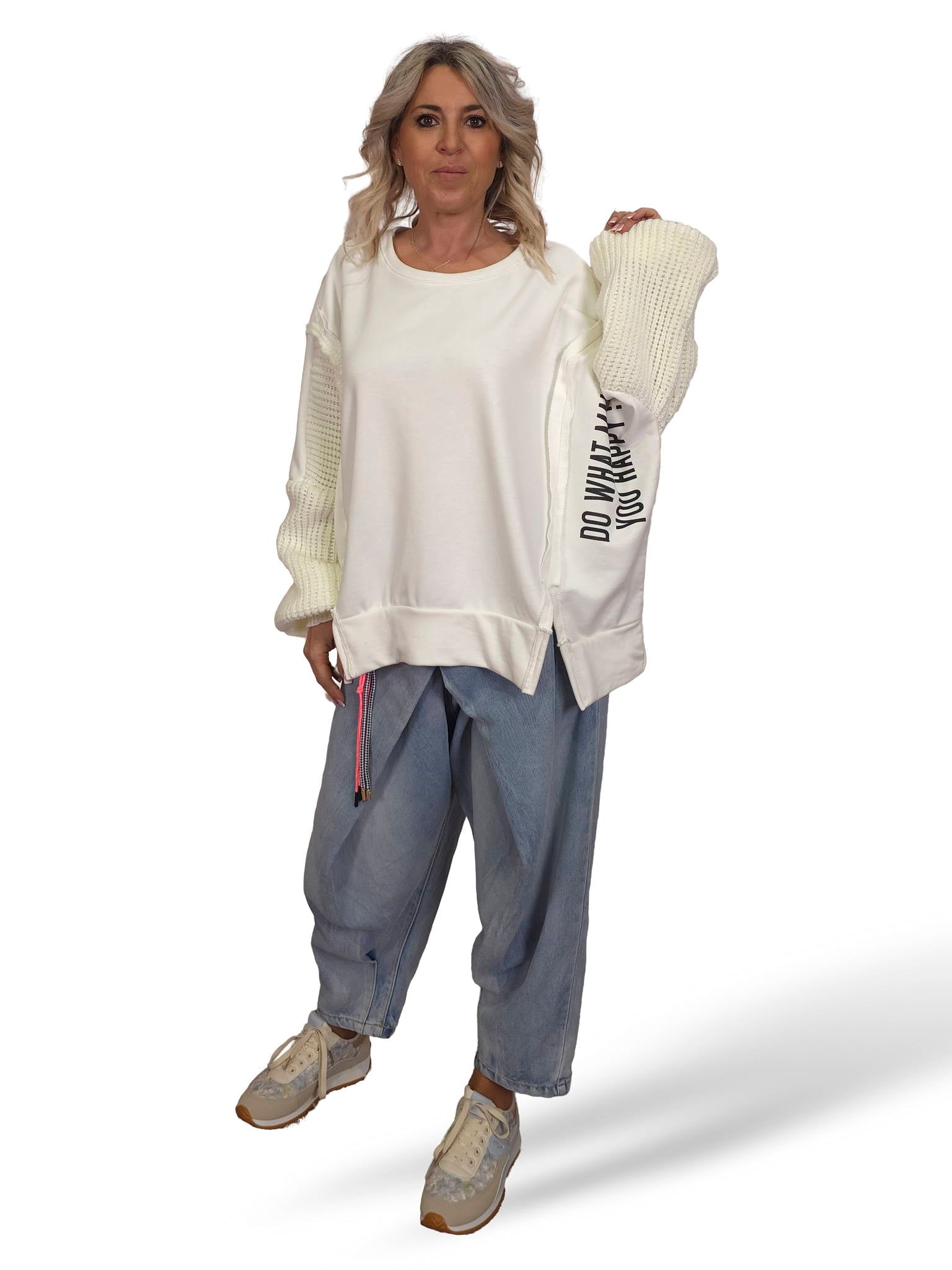 MAXI SUDADERA MANGAS PUNTO