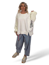 MAXI SUDADERA MANGAS PUNTO