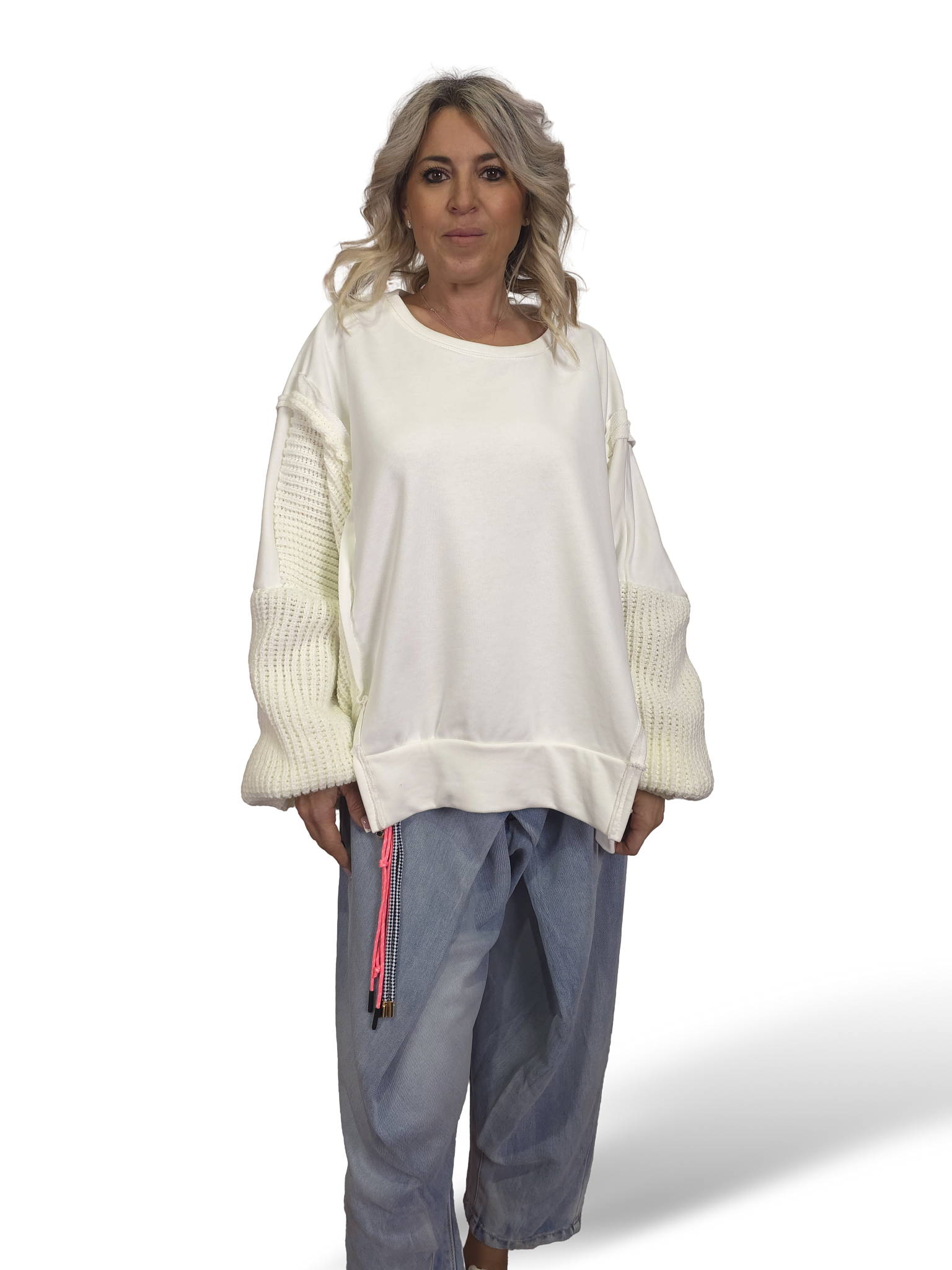 MAXI SUDADERA MANGAS PUNTO