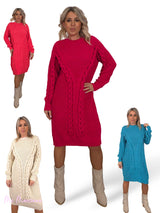 VESTIDO PUNTO GRUESO TRENZADO JOT