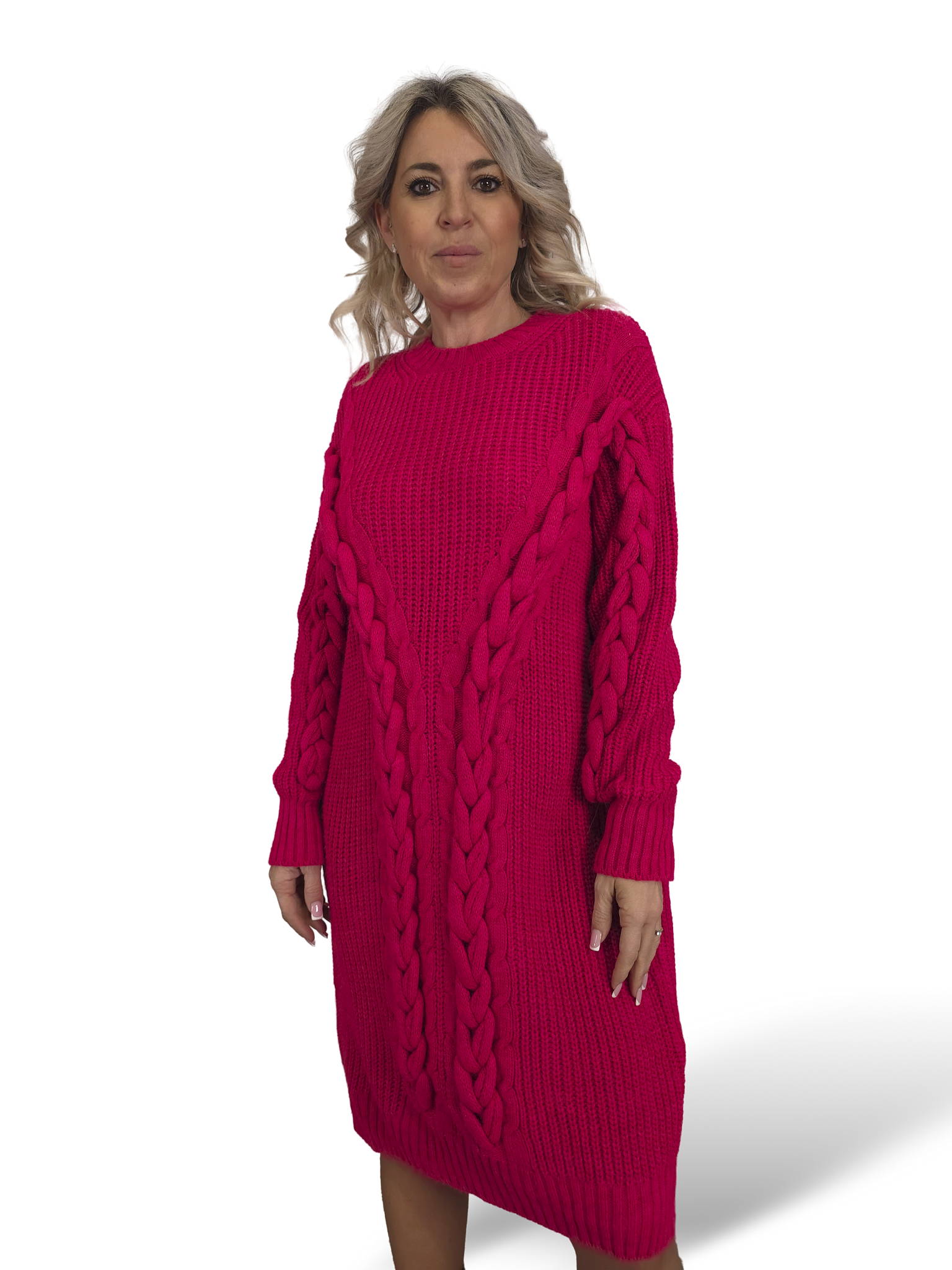 VESTIDO PUNTO GRUESO TRENZADO JOT