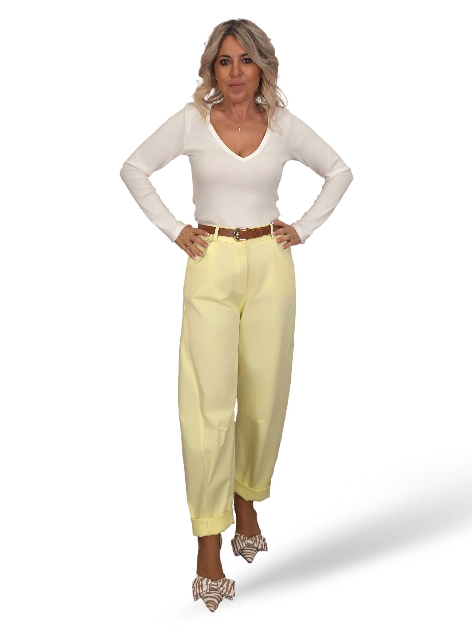 PANTALON BALLOON CINTURÓN JOT