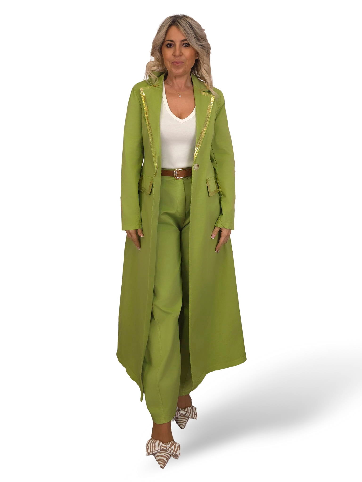 CAPPOTTO CON DETTAGLI IN ORO JOT