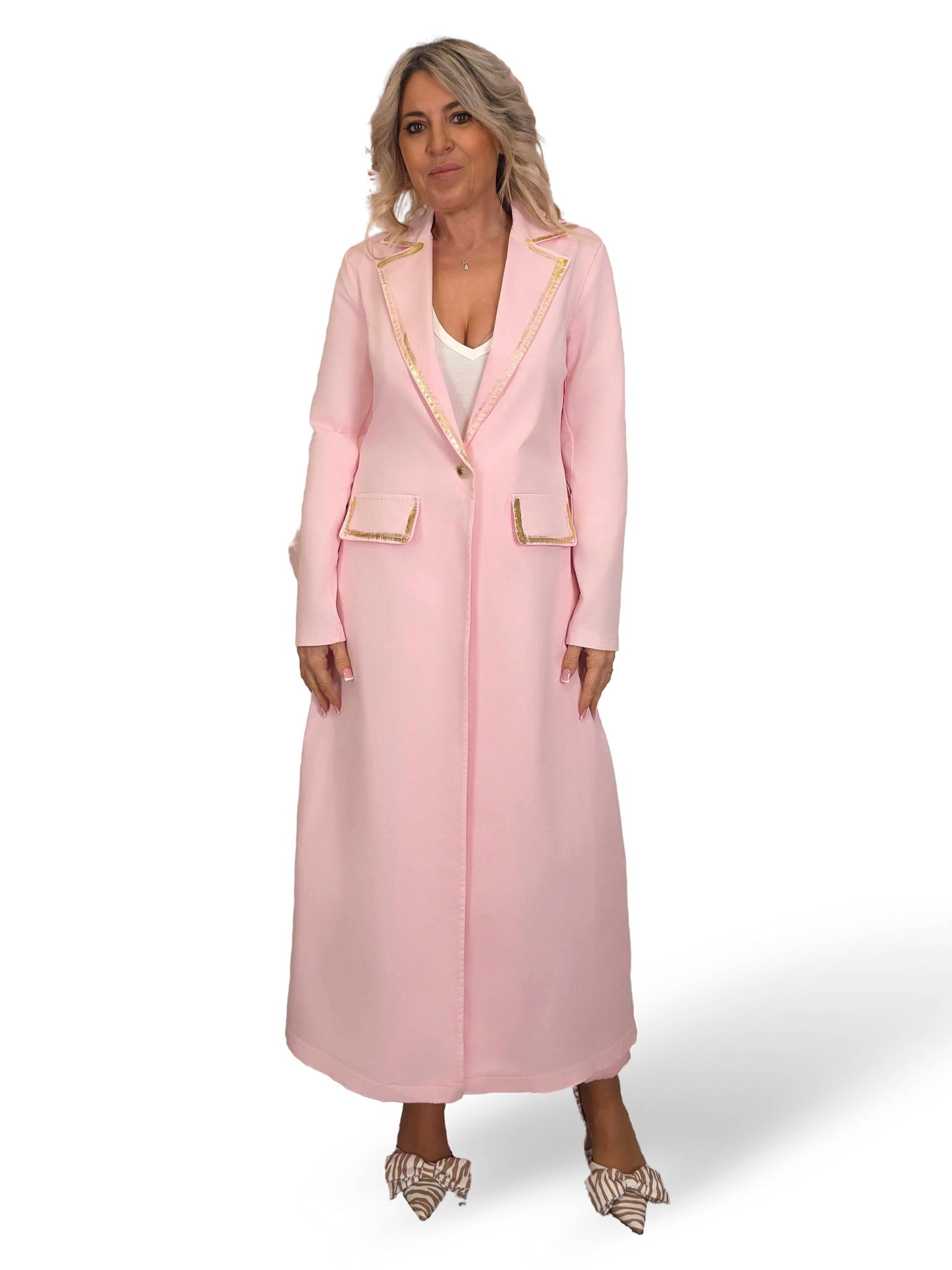 CAPPOTTO CON DETTAGLI IN ORO JOT