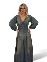 VESTIDO NIDO DE ABEJA TENCEL JOT