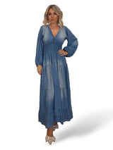 VESTIDO NIDO DE ABEJA TENCEL JOT