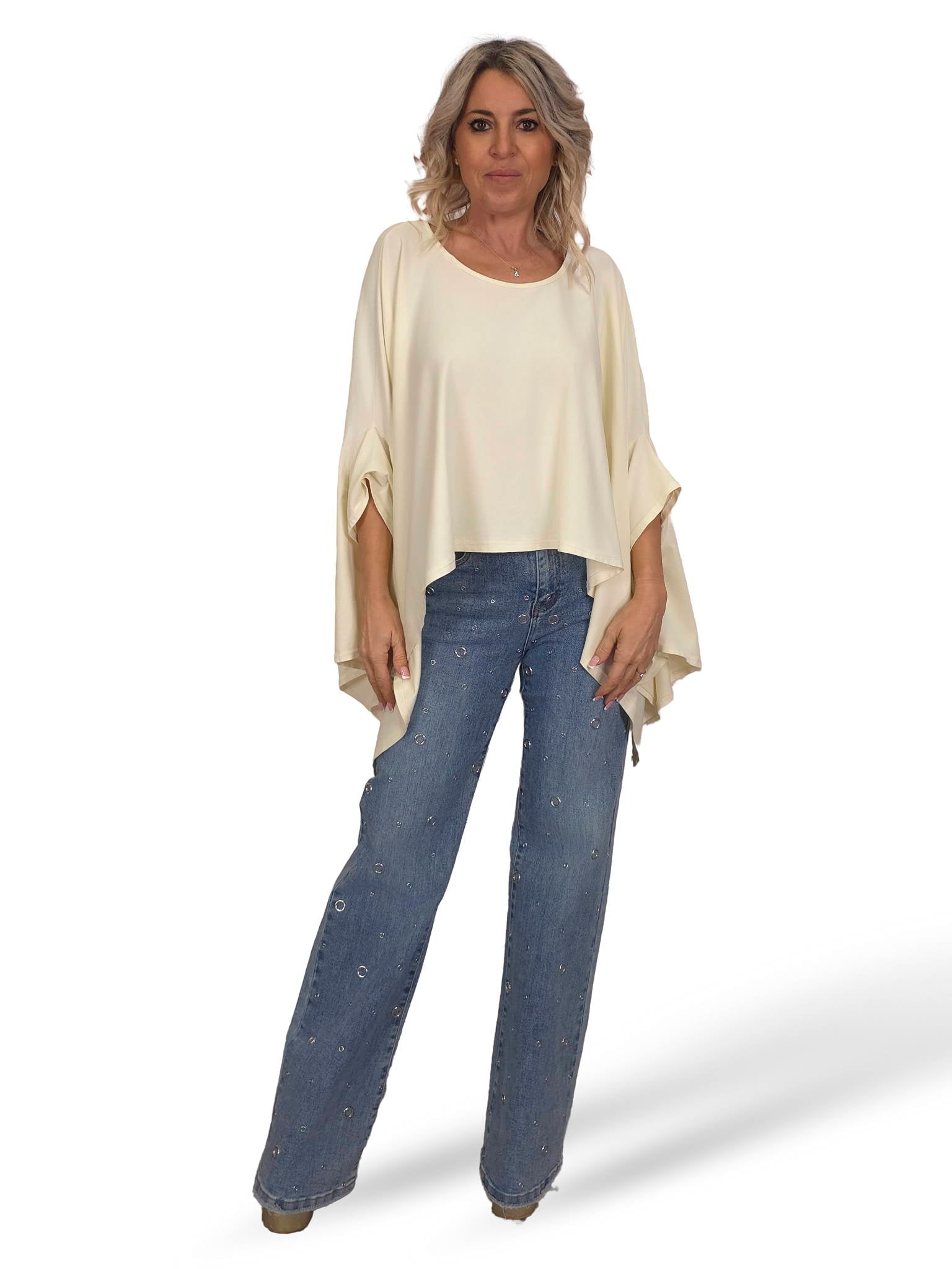 MAXI CAMISETA ASIMÉTRICO CORTO JOT