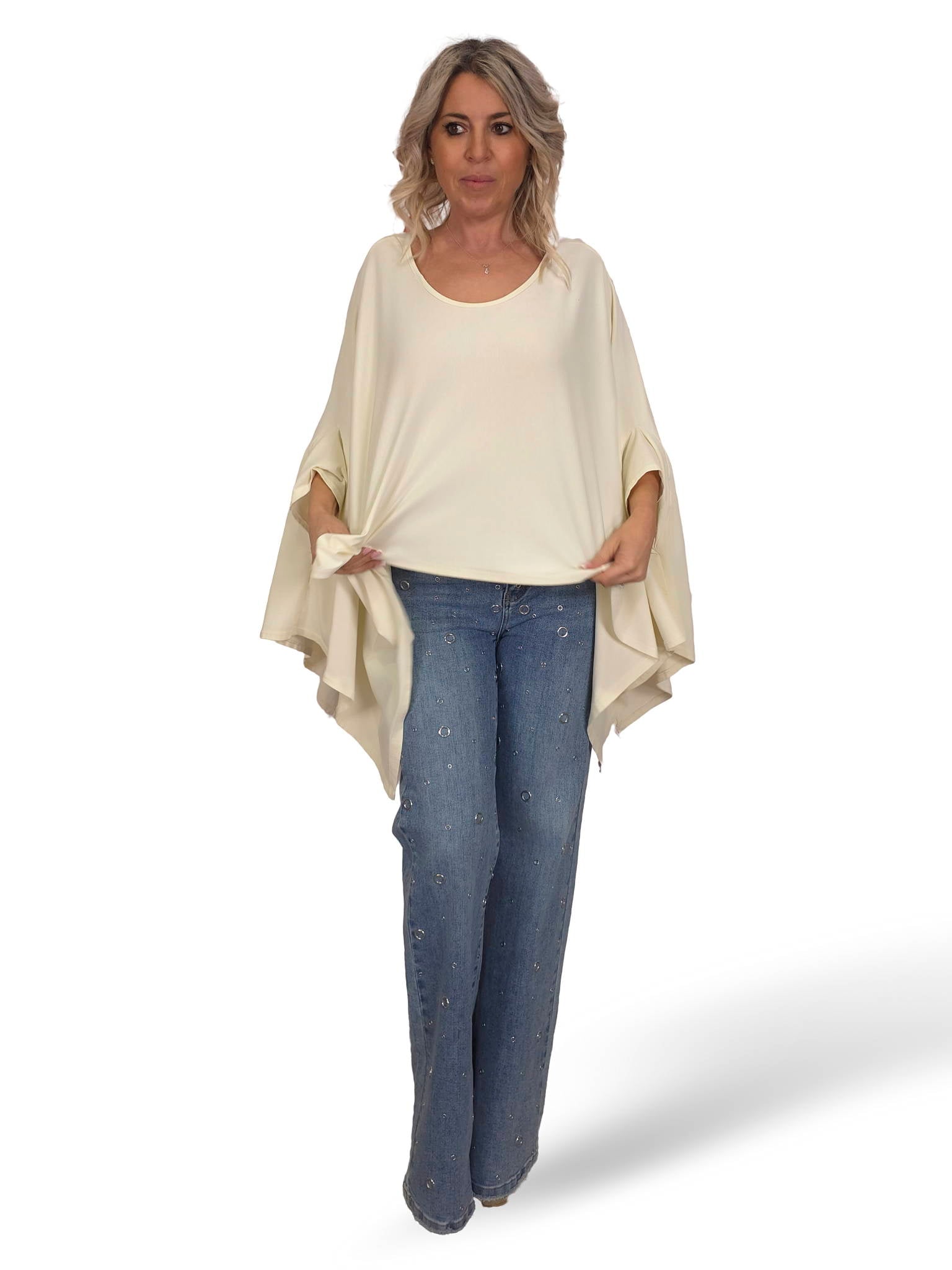 MAXI CAMISETA ASIMÉTRICO CORTO JOT