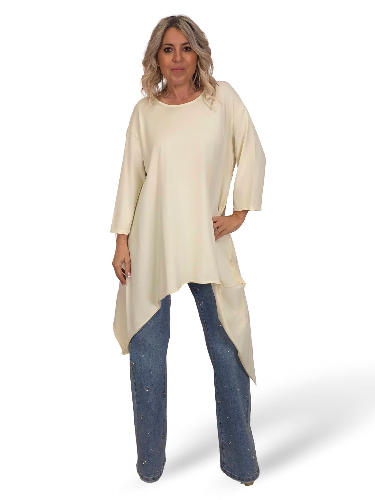 MAXI CAMISETA ASIMÉTRICA PICOS JOT