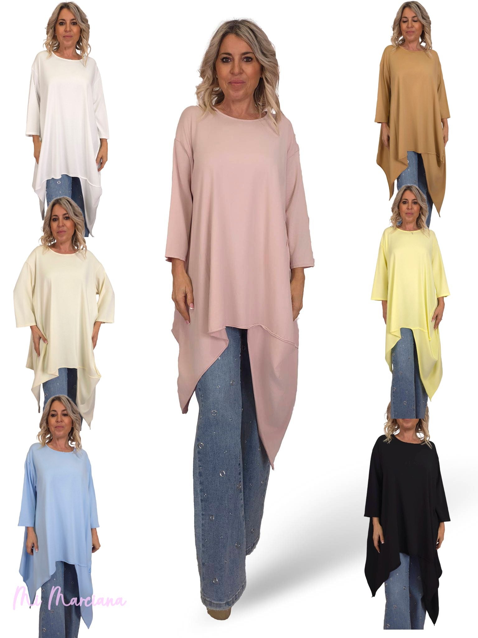 MAXI CAMISETA ASIMÉTRICA PICOS JOT