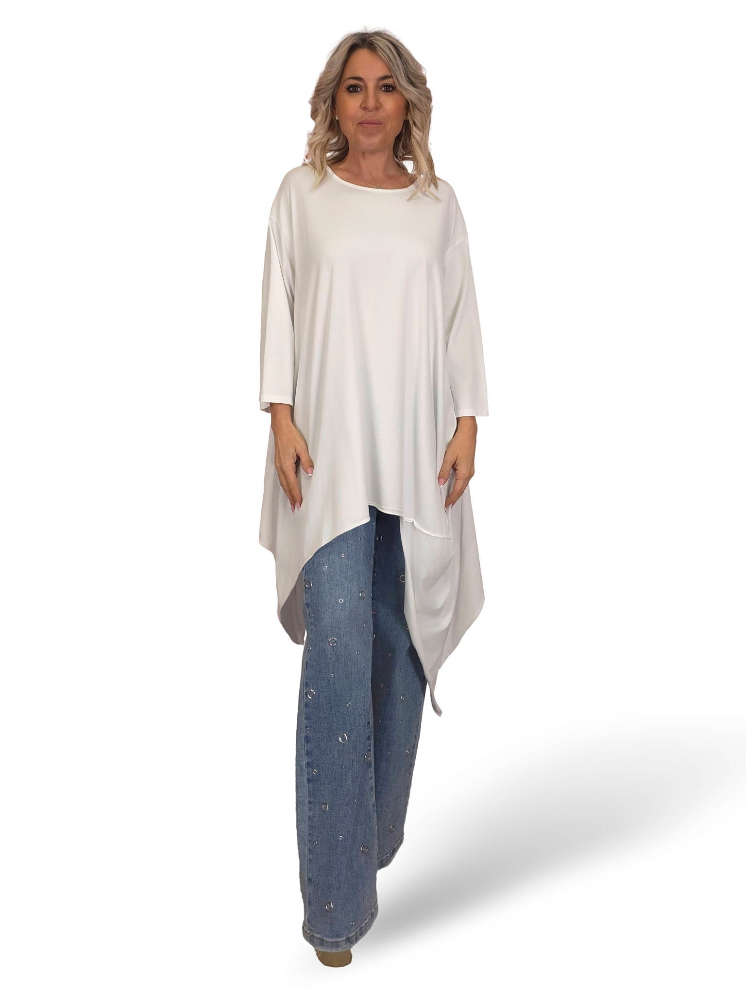 MAXI CAMISETA ASIMÉTRICA PICOS JOT