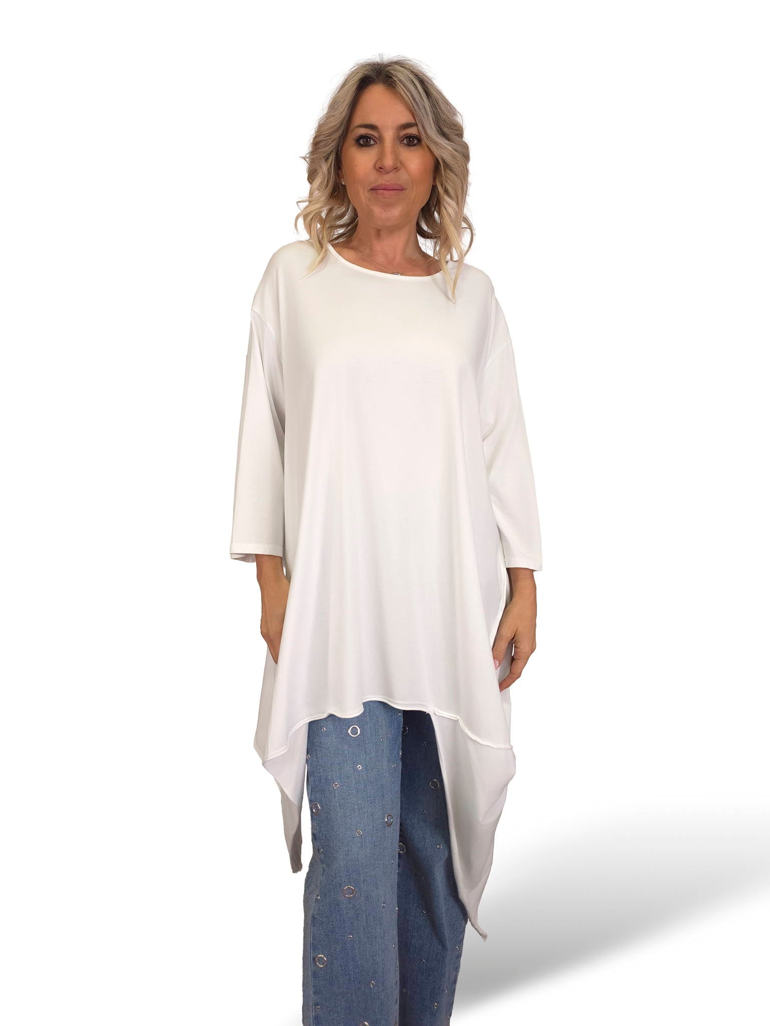 MAXI CAMISETA ASIMÉTRICA PICOS JOT