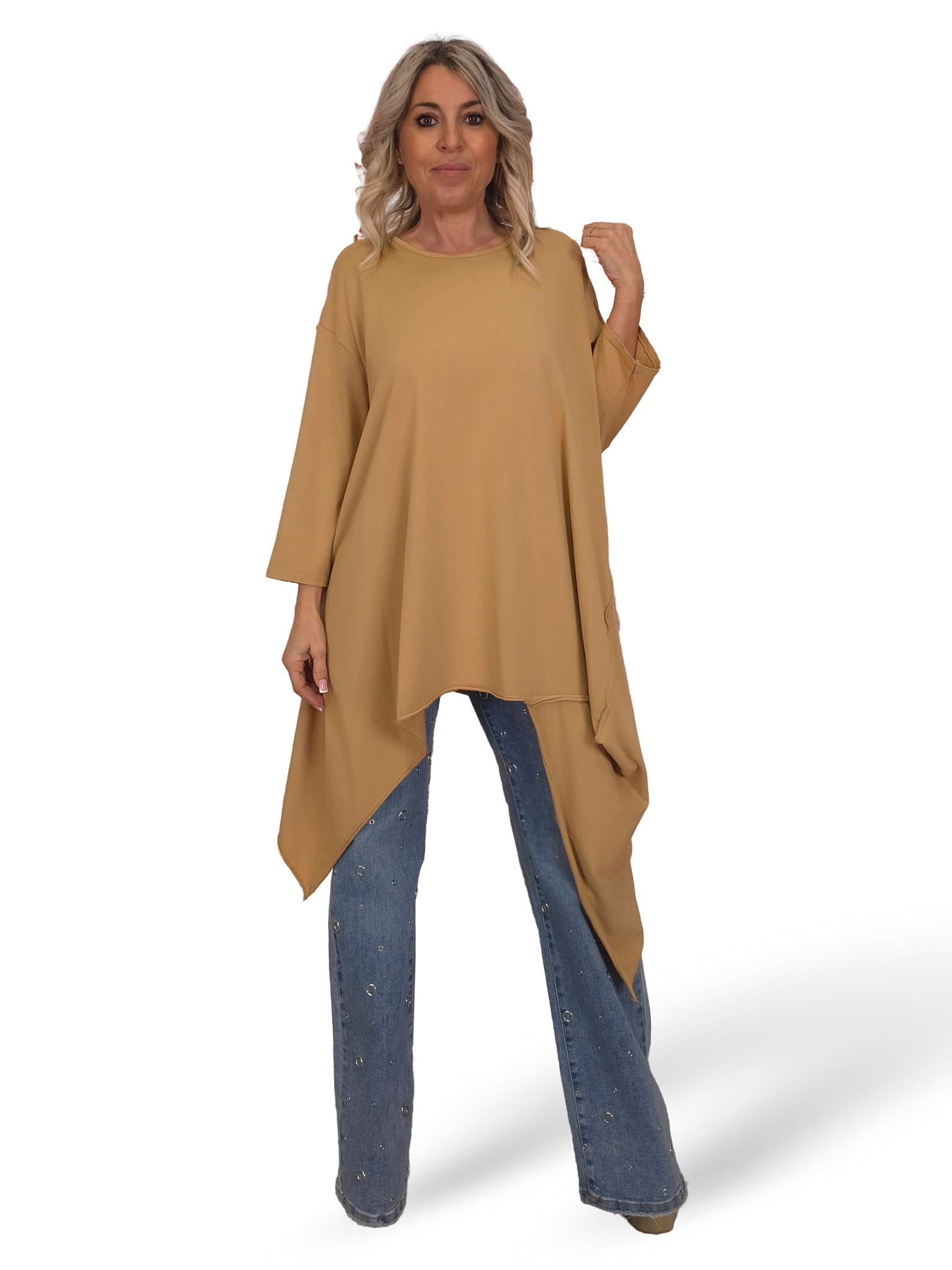 MAXI CAMISETA ASIMÉTRICA PICOS JOT