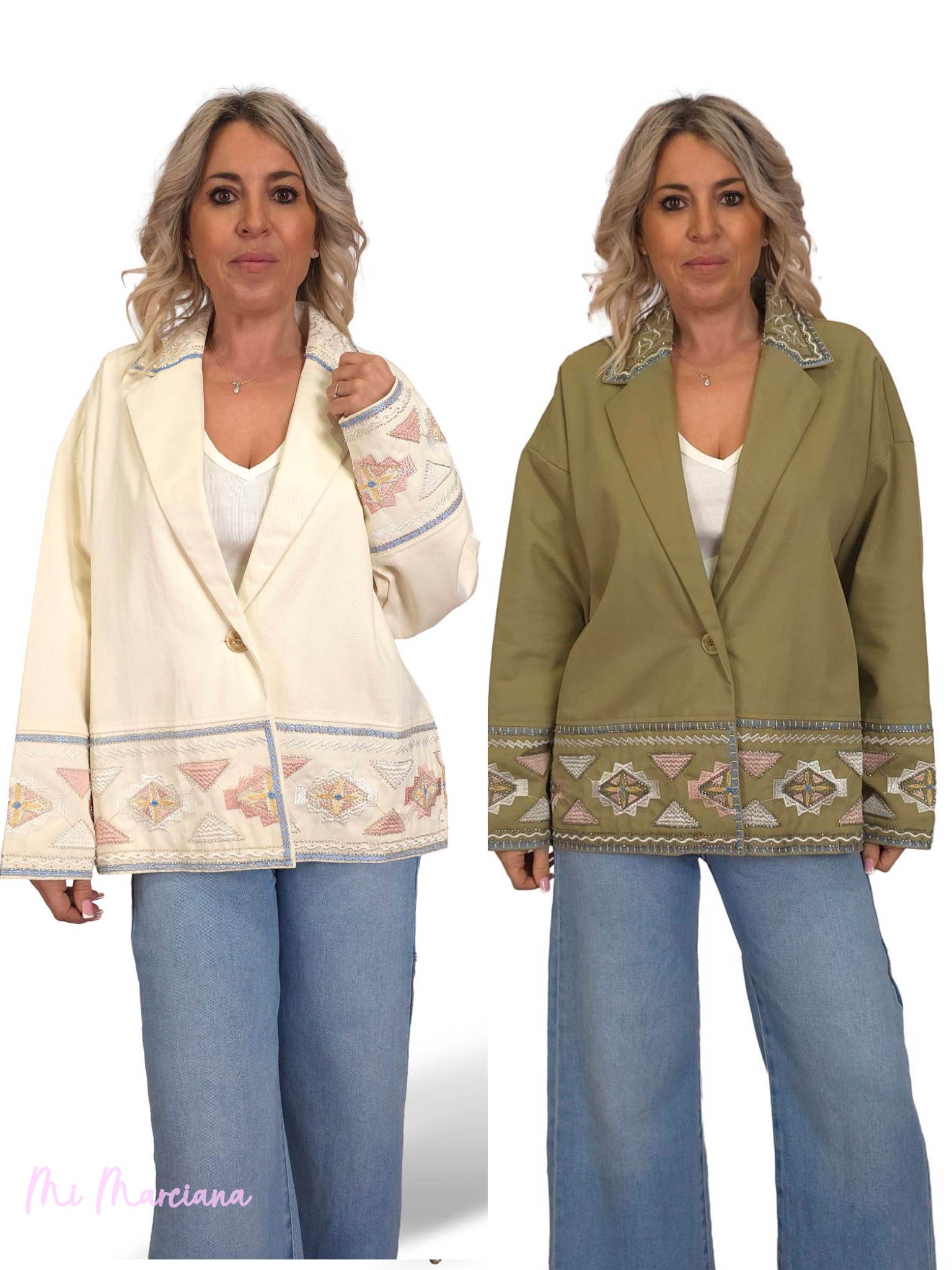 CHAQUETA BORDADA ÉTNICA JOT