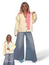 GABARDINA CORTA BICOLOR JOT