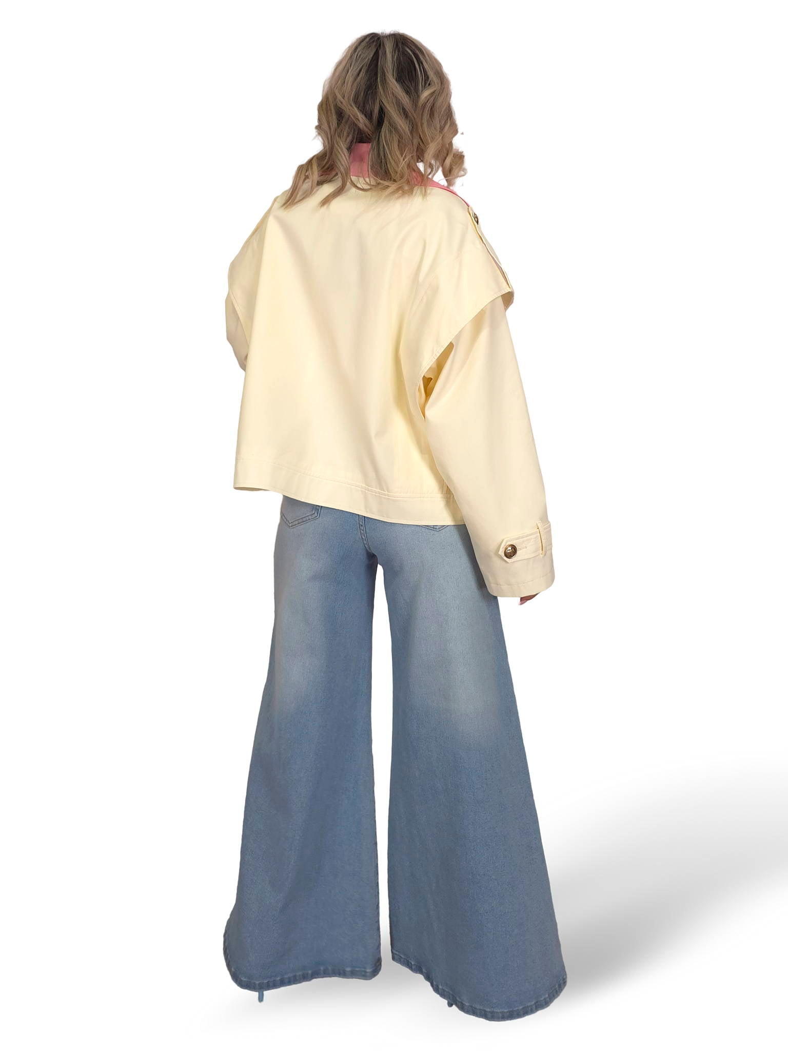 GABARDINA CORTA BICOLOR JOT