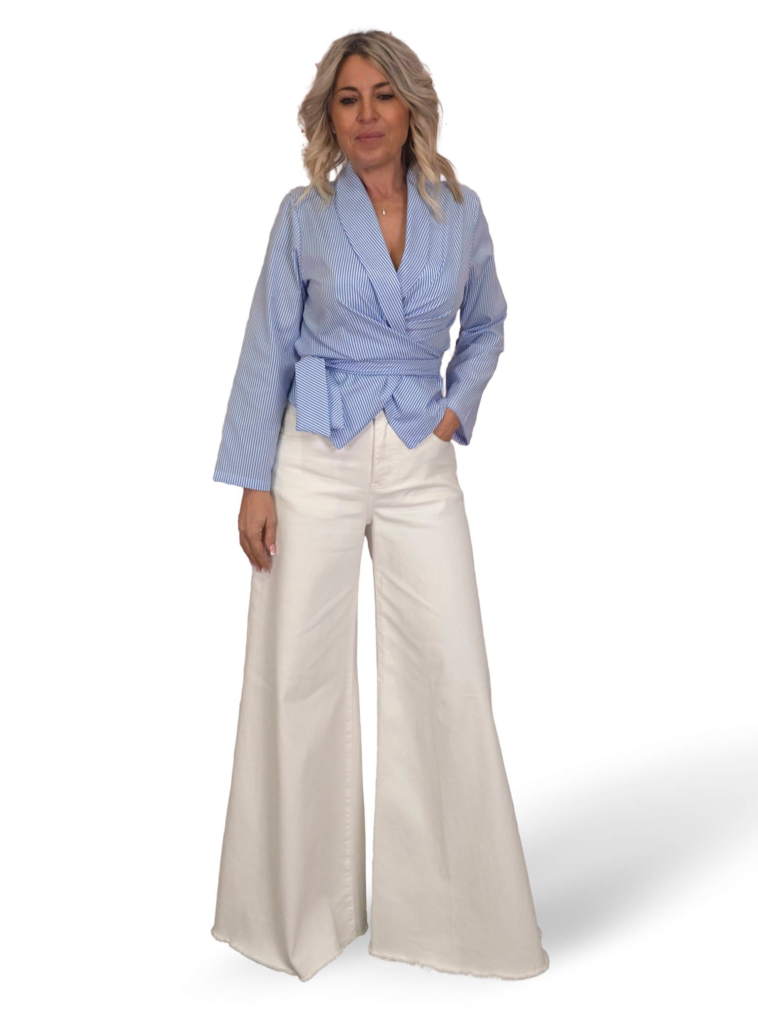 CAMISA CRUZADA RAYAS JOT