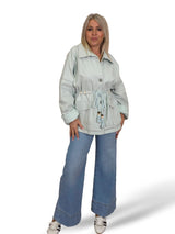 JOT MAXI DENIMJACKE MIT VERSTELLBAREM KORDELZUG