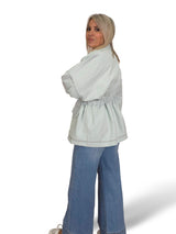 JOT MAXI DENIMJACKE MIT VERSTELLBAREM KORDELZUG