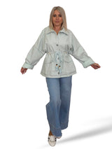 JOT MAXI DENIMJACKE MIT VERSTELLBAREM KORDELZUG