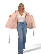 MAXI CHAQUETA DENIM  CORDÓN AJUSTABLE JOT