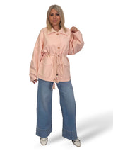 JOT MAXI DENIMJACKE MIT VERSTELLBAREM KORDELZUG