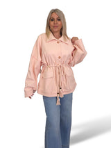 JOT MAXI DENIMJACKE MIT VERSTELLBAREM KORDELZUG