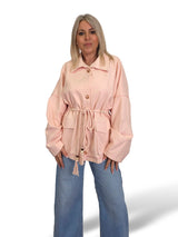 JOT MAXI DENIMJACKE MIT VERSTELLBAREM KORDELZUG