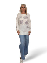 CAMISETA STRASS HOJAS JOT