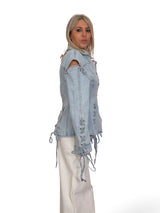CHAQUETA ENTALLADA DENIM CUERDAS JOT