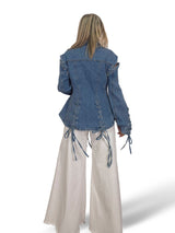 CHAQUETA ENTALLADA DENIM CUERDAS JOT