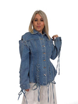 CHAQUETA ENTALLADA DENIM CUERDAS JOT