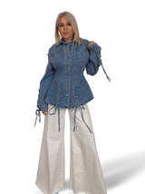 CHAQUETA ENTALLADA DENIM CUERDAS JOT