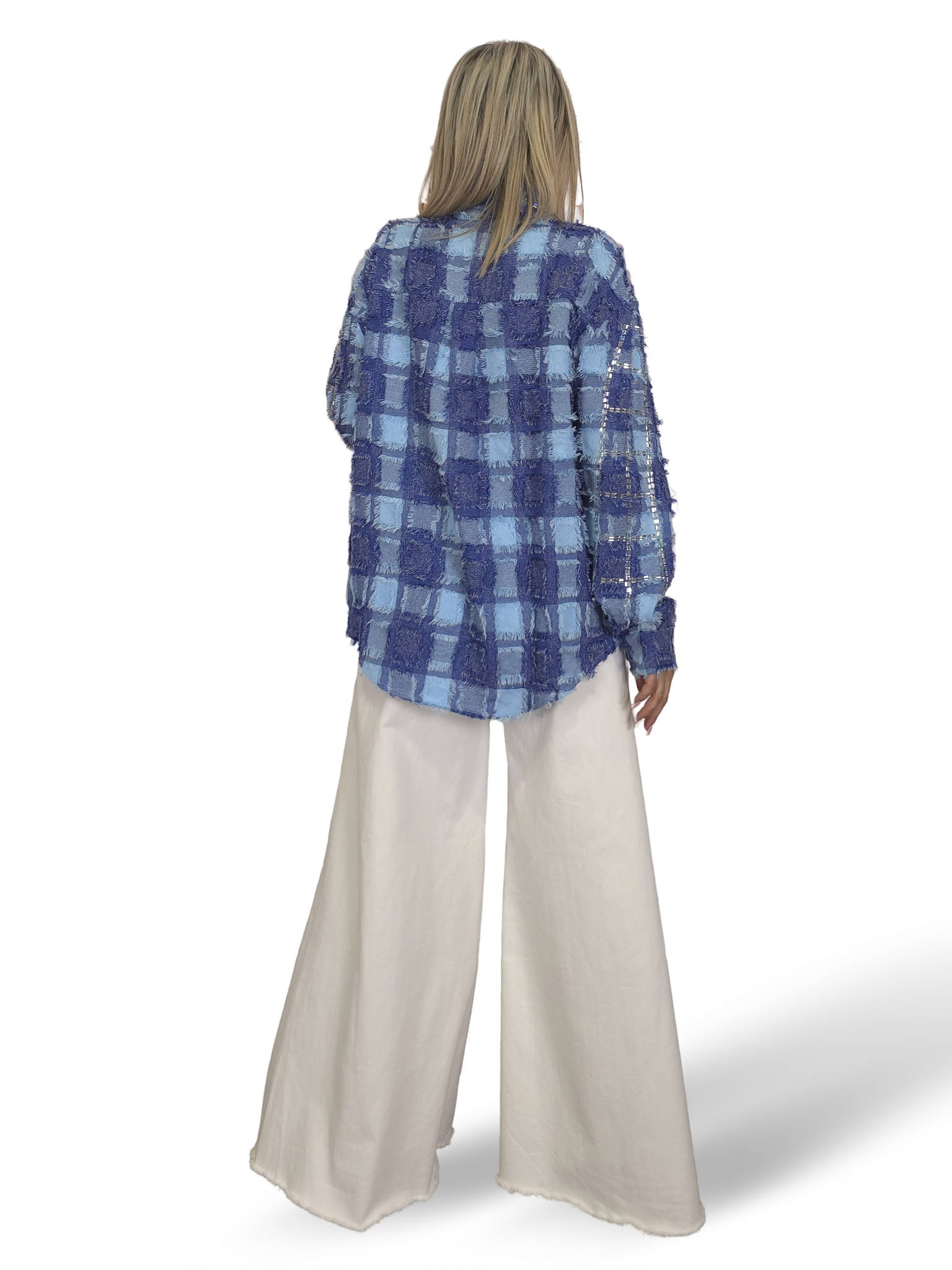 CAMISA CUADROS DESHILACHADOS ESPEJITOS JOT