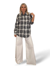CAMISA CUADROS DESHILACHADOS ESPEJITOS JOT