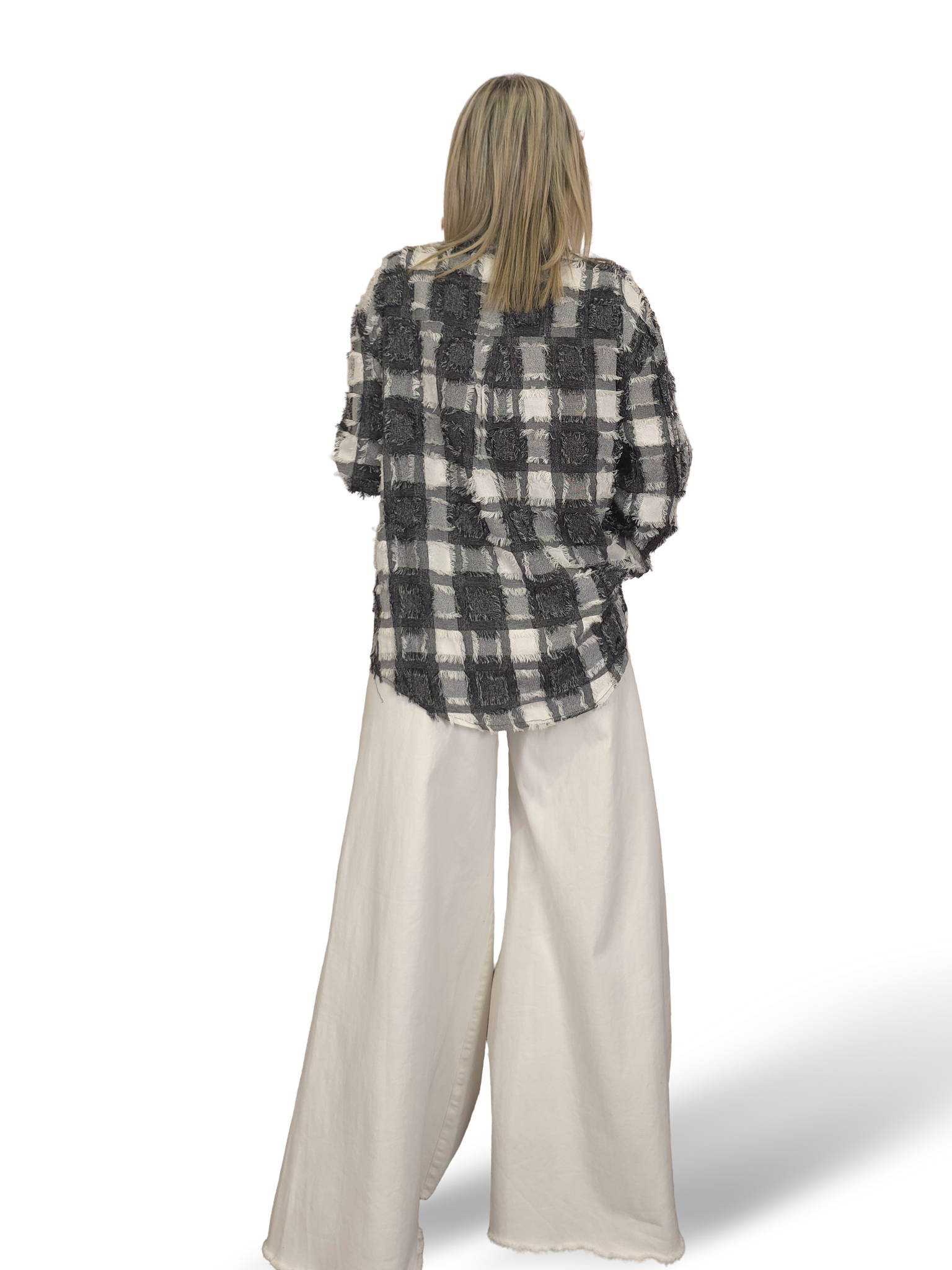CAMISA CUADROS DESHILACHADOS ESPEJITOS JOT