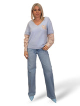 JERSEY PELUCHE MANGAS  CAMISA FLORES