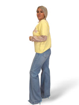 JERSEY PELUCHE MANGAS  CAMISA FLORES