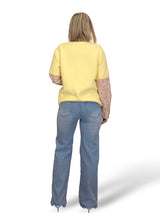 JERSEY PELUCHE MANGAS  CAMISA FLORES