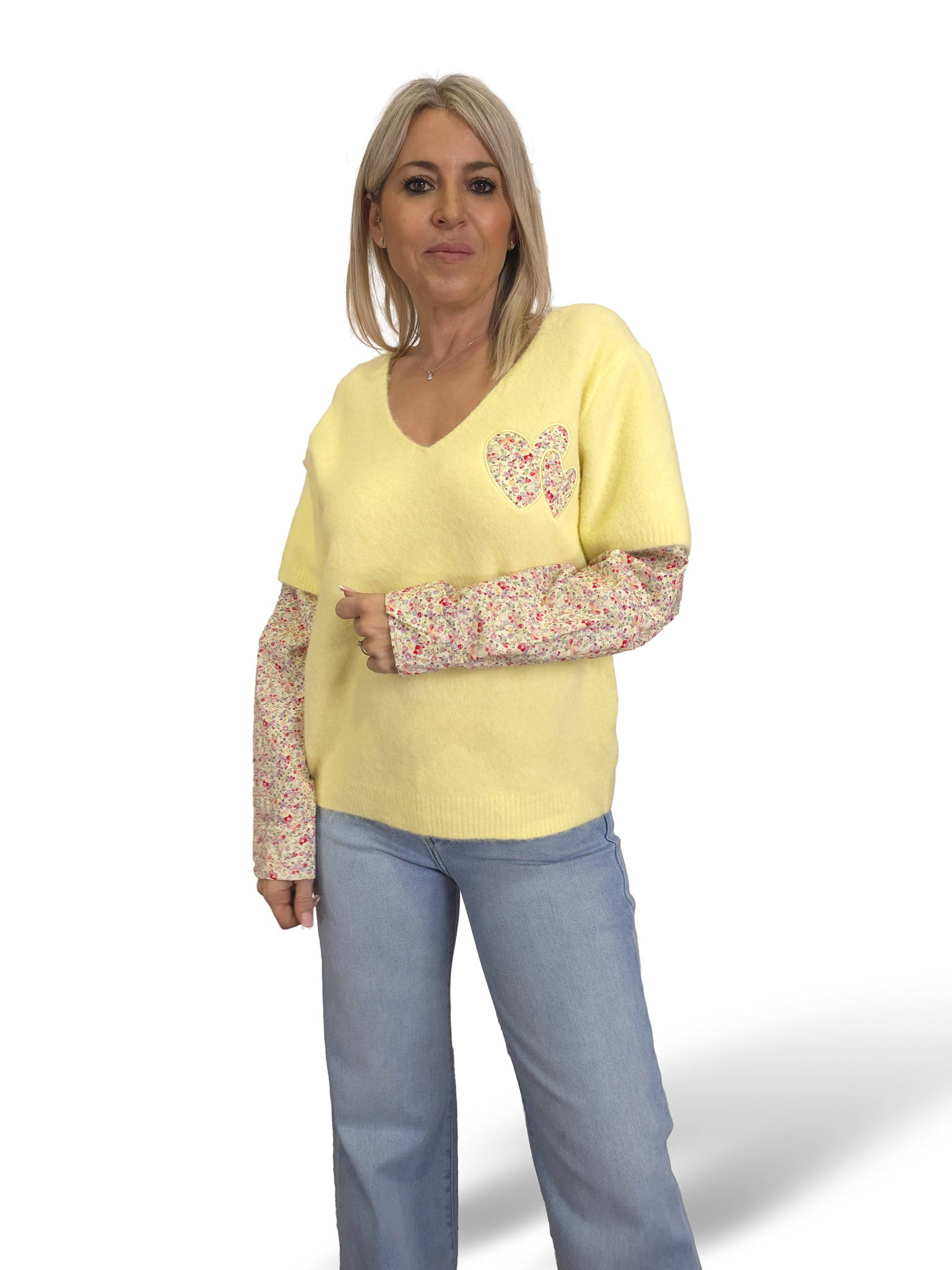 JERSEY PELUCHE MANGAS  CAMISA FLORES