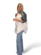 MAXI CAMISA COMBINADA TACHAS STRASS JOT