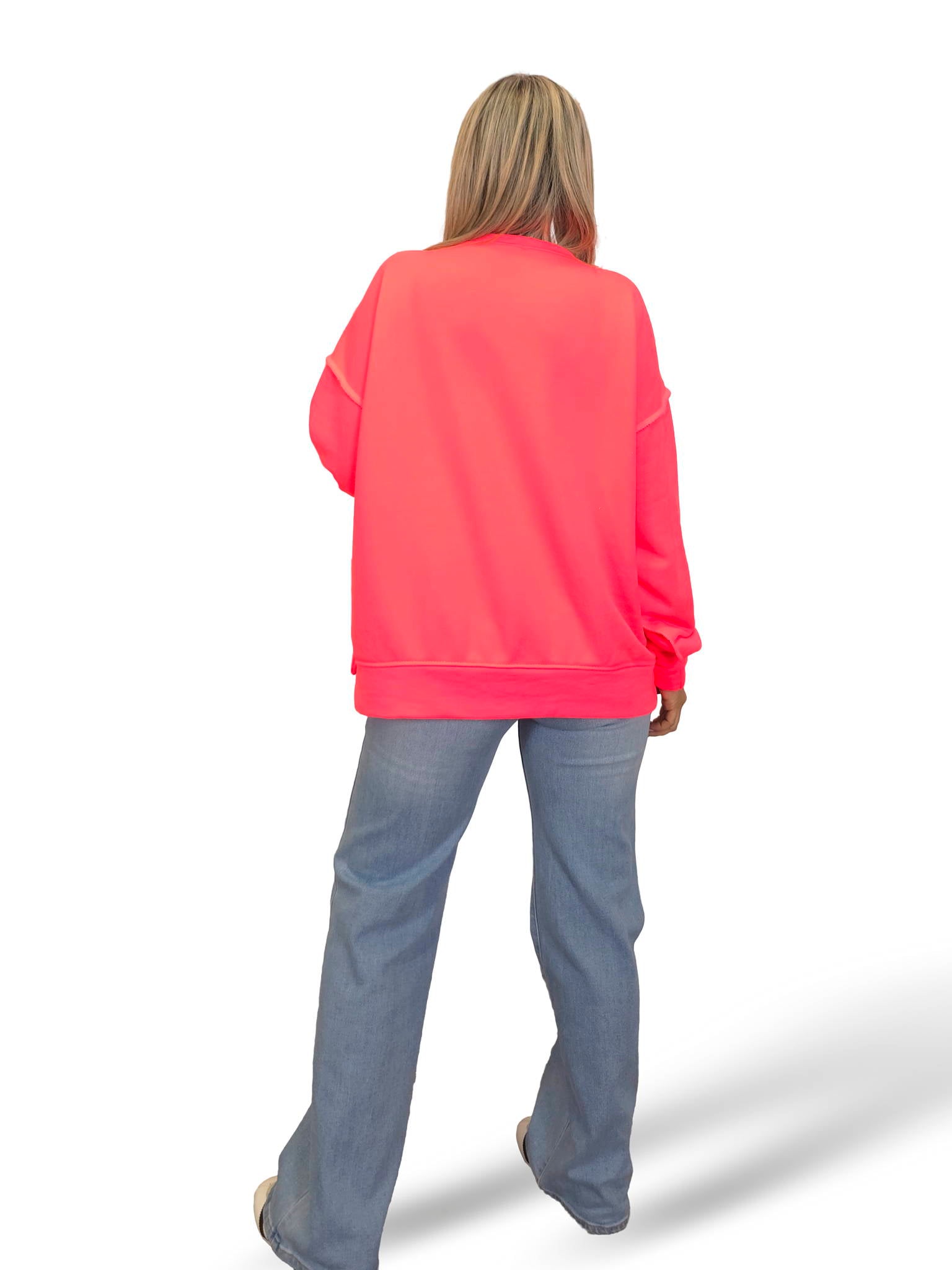 SUDADERA OVERSIZE OK STRASS