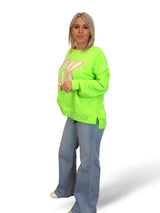 SUDADERA OVERSIZE OK STRASS