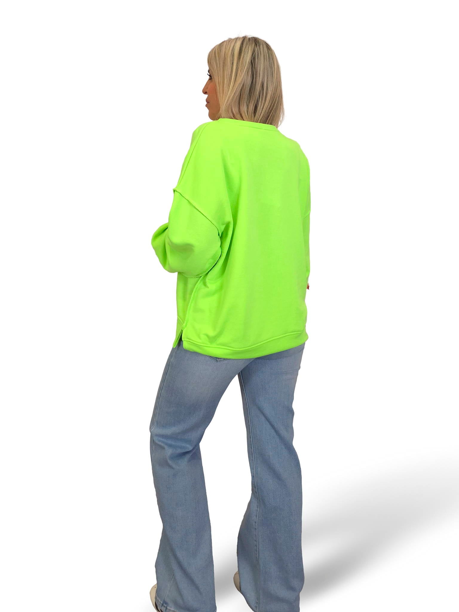 SUDADERA OVERSIZE OK STRASS