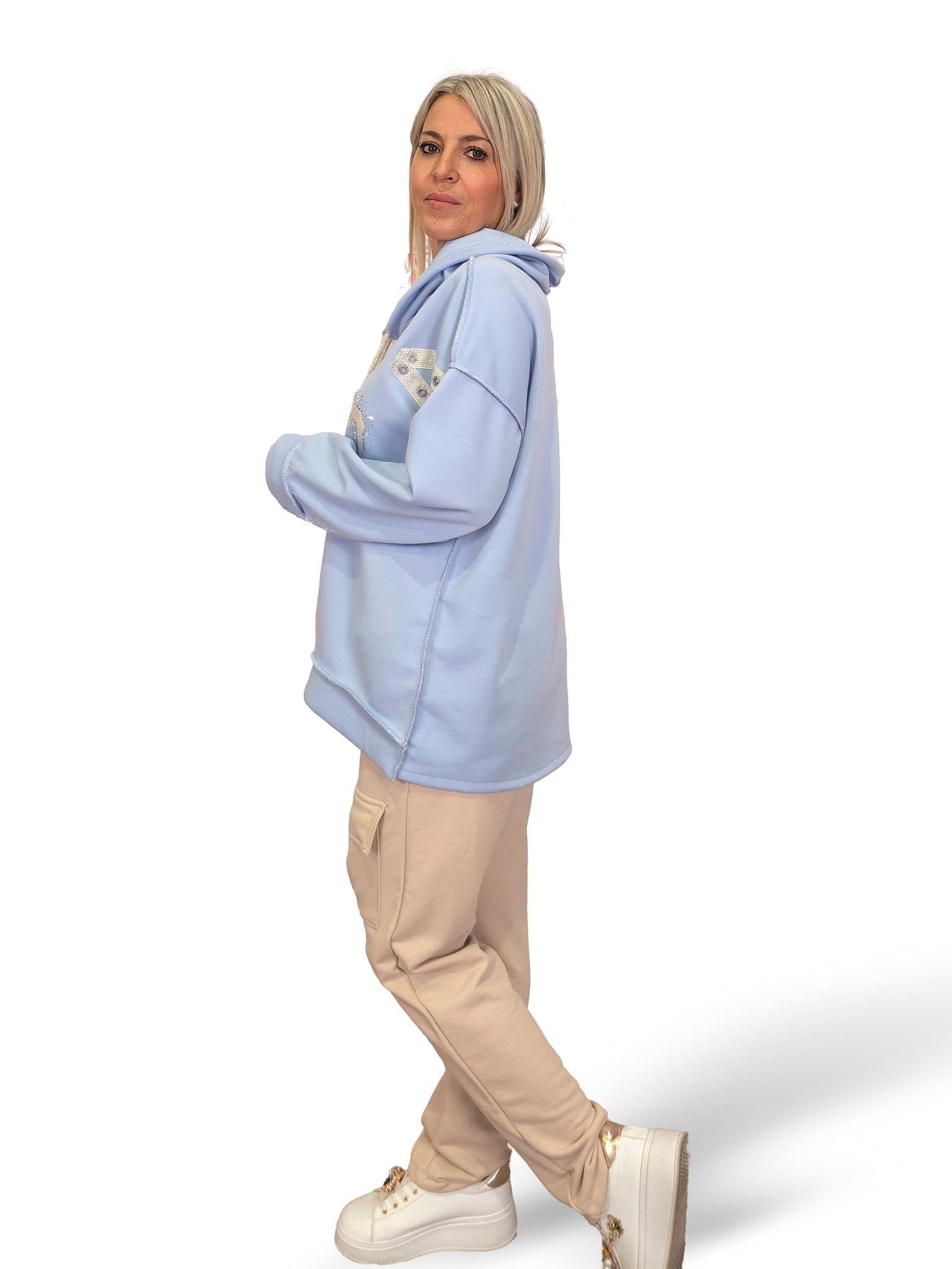 SUDADERA CIAO BRILLOS