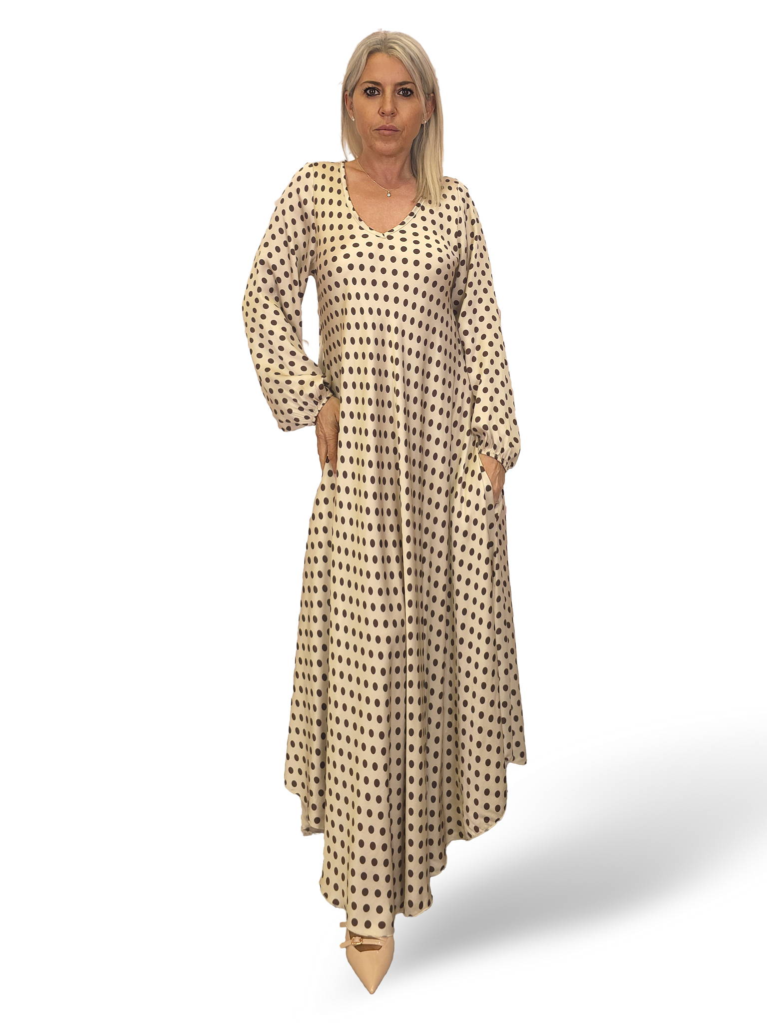 VESTIDO SEDA LUNARES GRANADA JOT