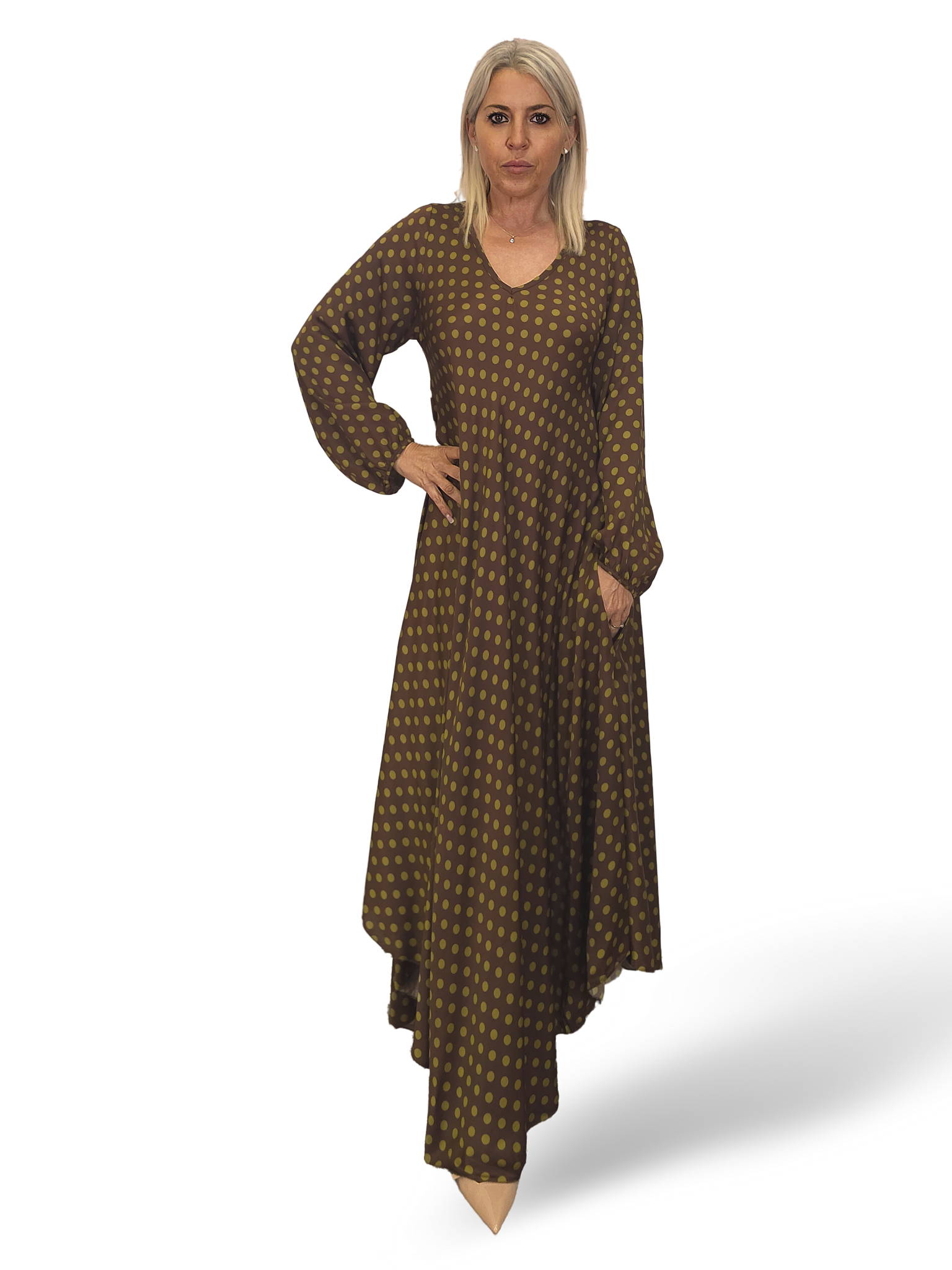 VESTIDO SEDA LUNARES GRANADA JOT