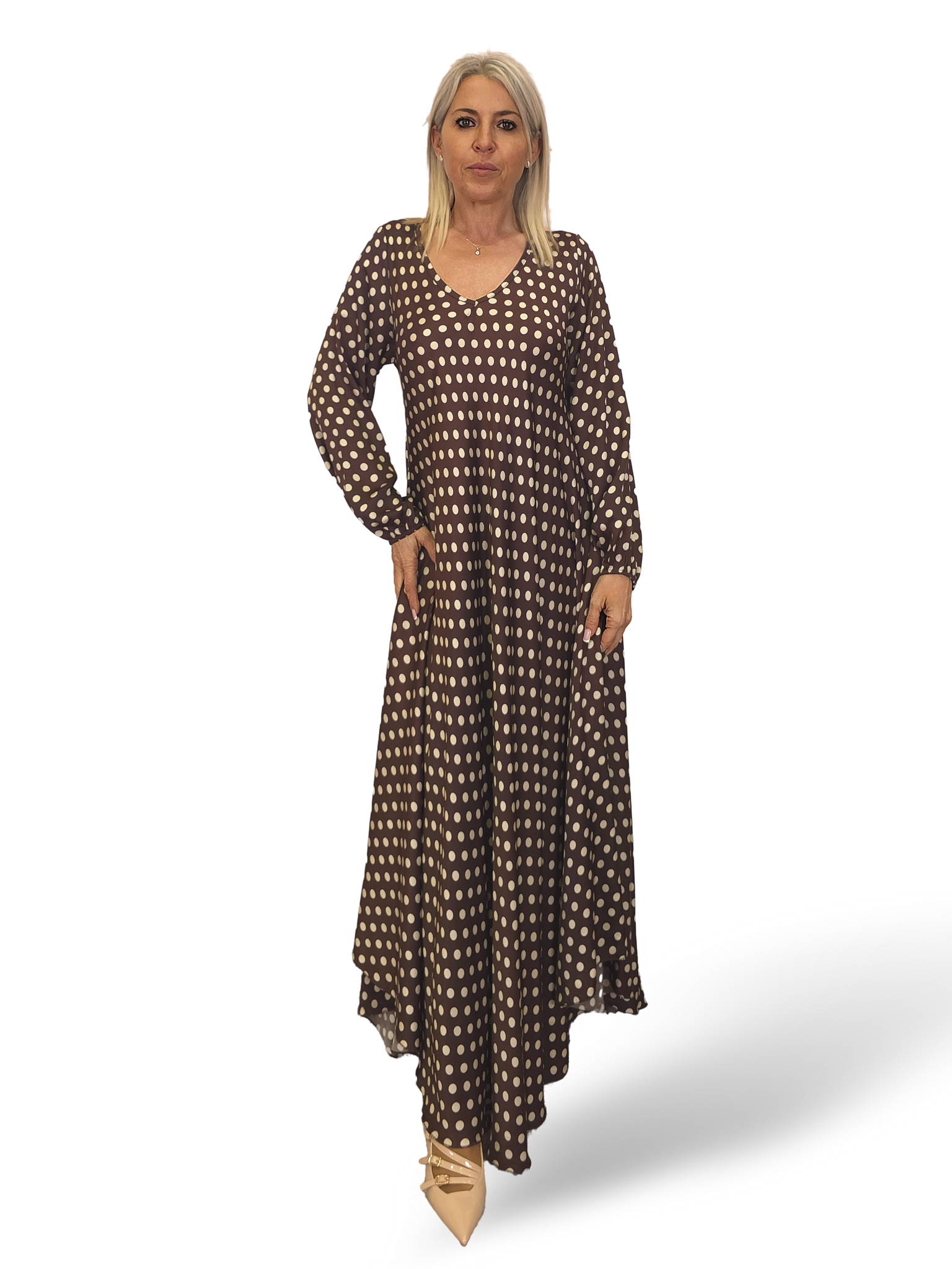 VESTIDO SEDA LUNARES GRANADA JOT