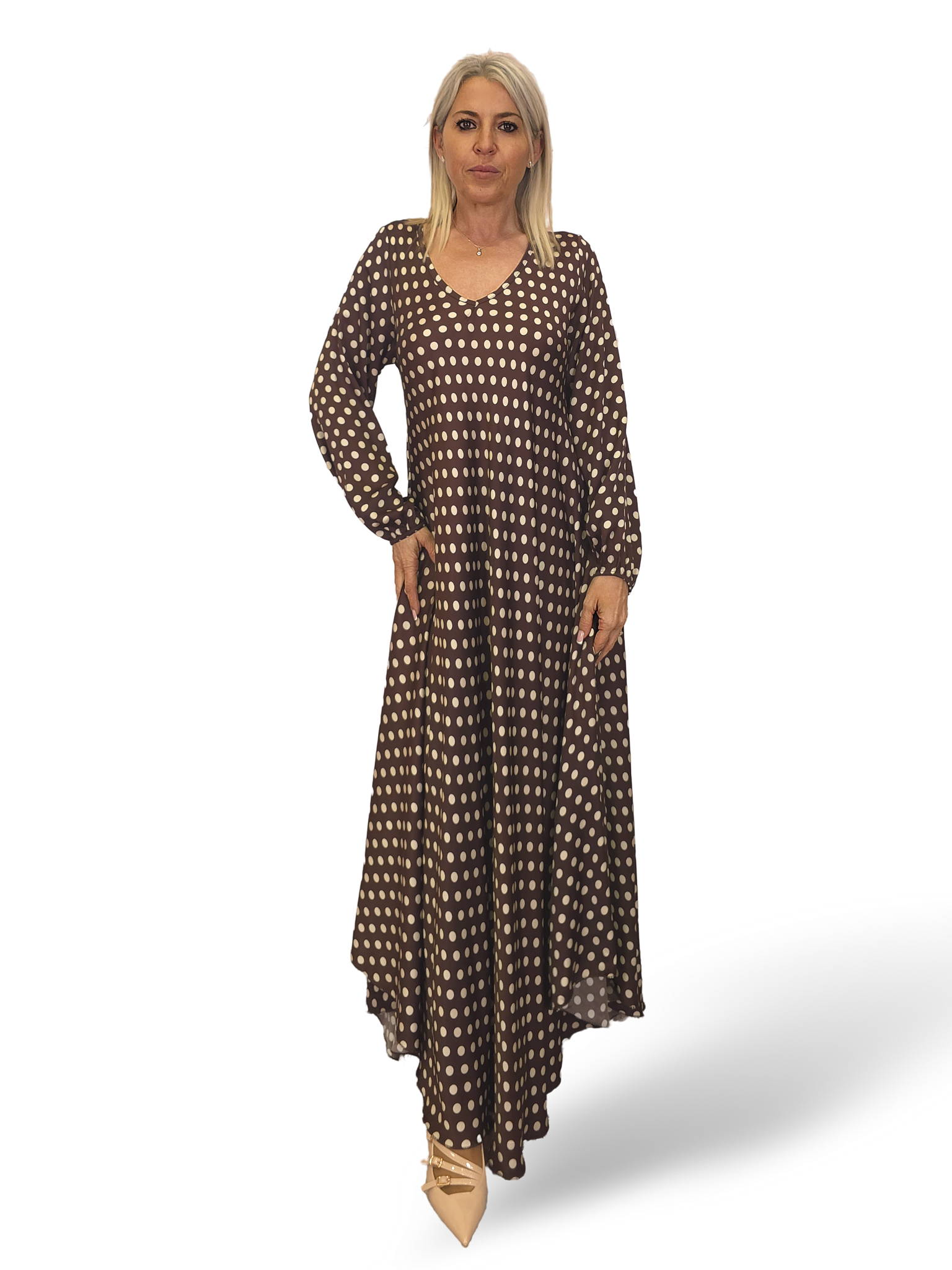 VESTIDO SEDA LUNARES GRANADA JOT