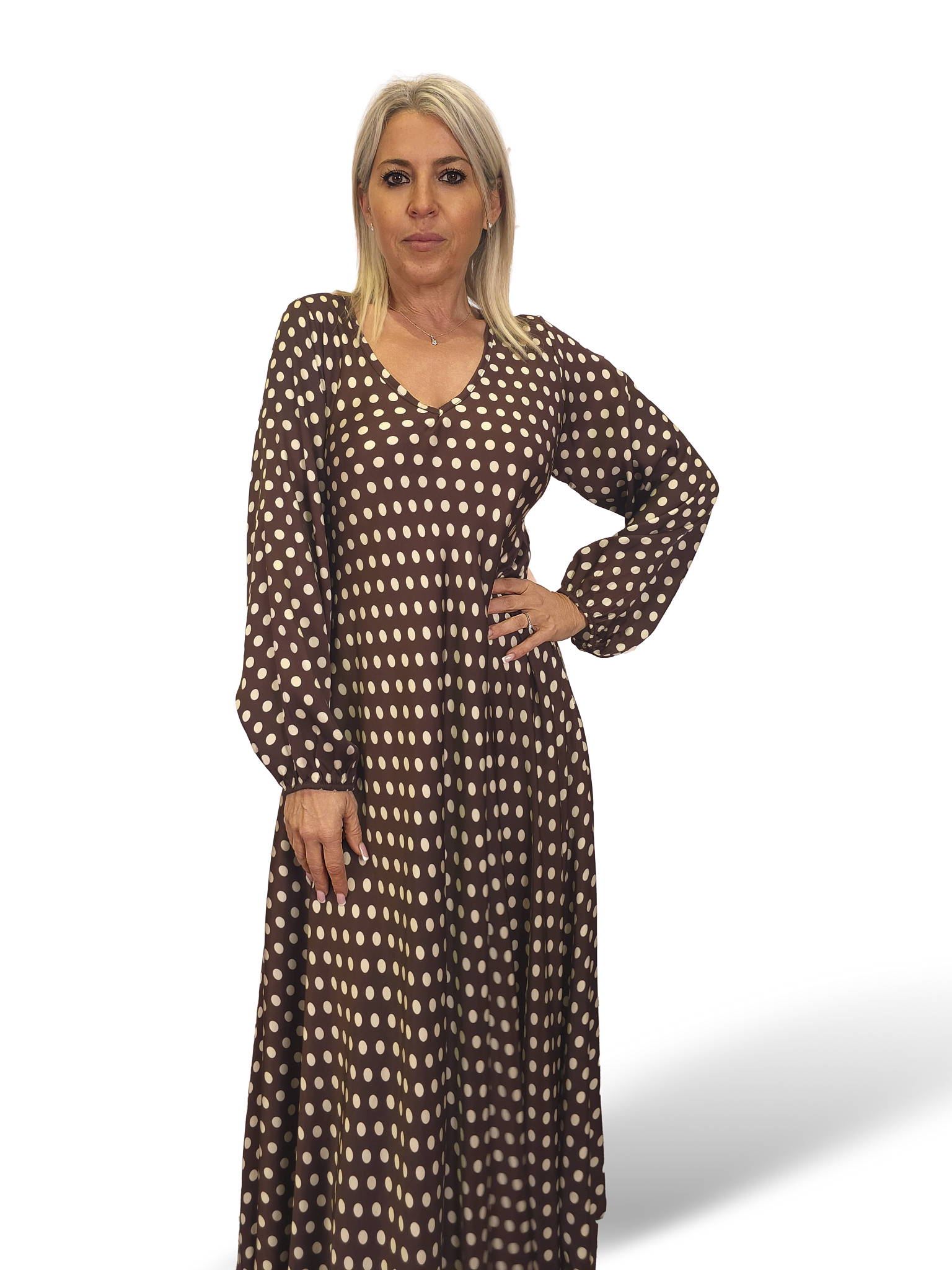 VESTIDO SEDA LUNARES GRANADA JOT